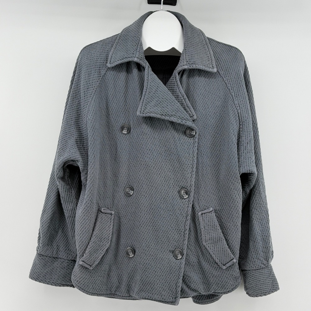 Free People Remi Shirt Jacket Womens S Button Front Relaxed slouchy fit